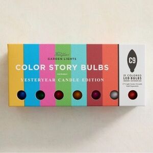 Anthropologie Terrain 21 LED Yesteryear C9 Candle Edition Bulbs | NWT